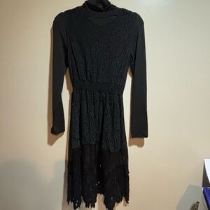 Elegant Black Lace Dress